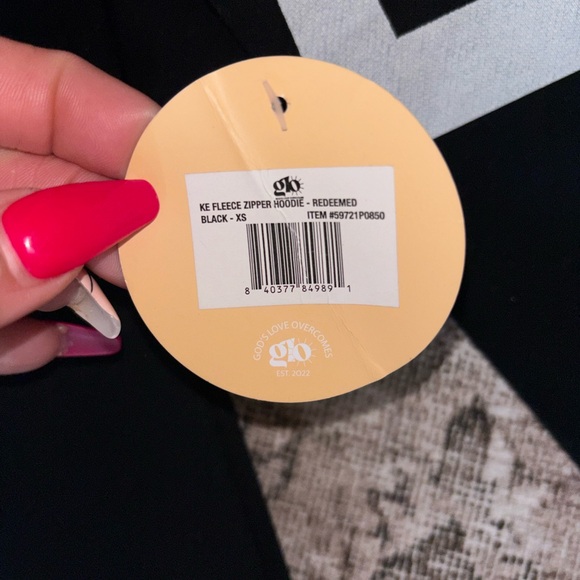 GLO “REDEEMED” essential zip up hoodie - Picture 7 of 7